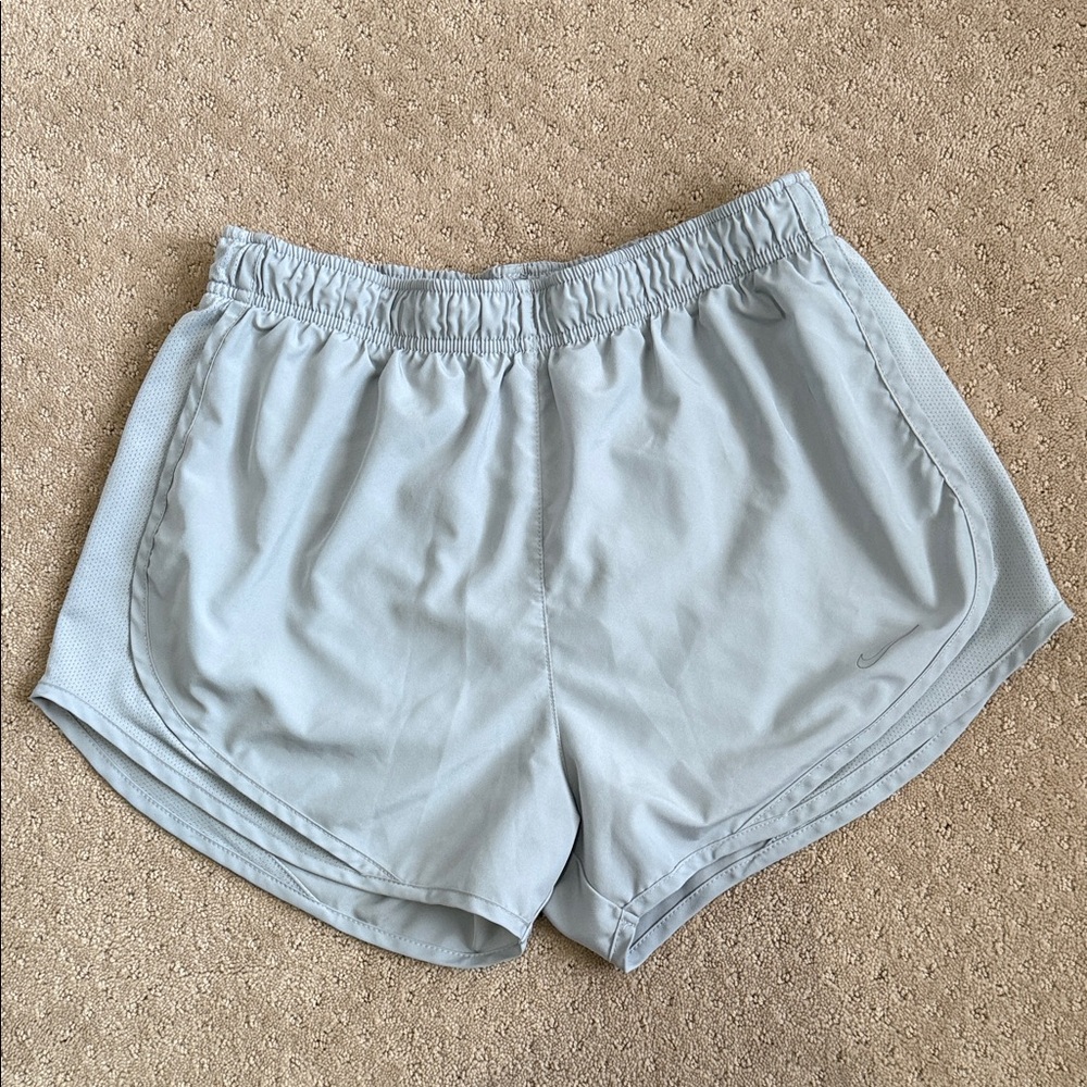 Nike Athletic Running Shorts, Light Gray, Size M